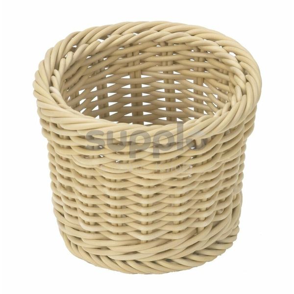 Košík na příbory kulatý nízký - světlý thumbnail