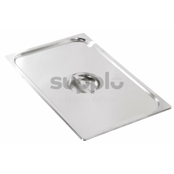 Víko GN 1/3 nerezové s výsekem pro naběračku thumbnail