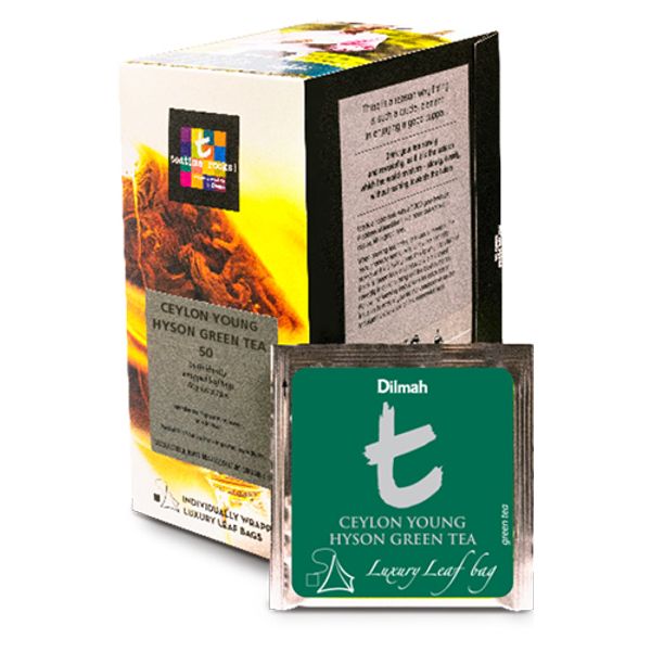Dilmah Čaj zelený CEYLON YOUNG HYSON GREEN TEA T Lux sáček HB 50/2g thumbnail