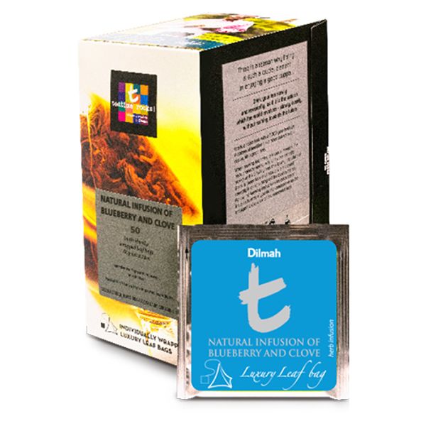 DILMAH Čaj bylinný t-series borůvka hřebíček T Lux sáček HB 50/2g thumbnail
