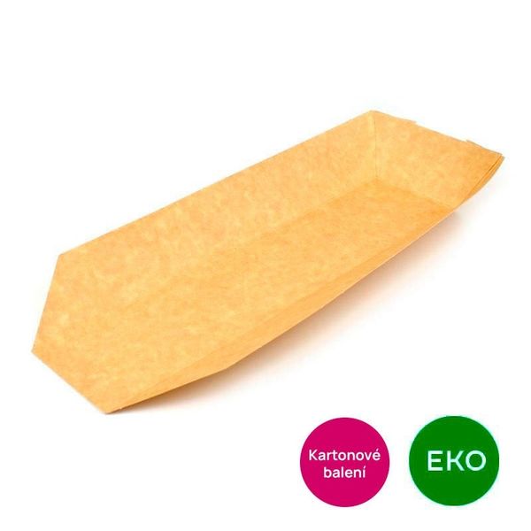 EKO hot dog otevřený, kraft, balení 600 ks thumbnail