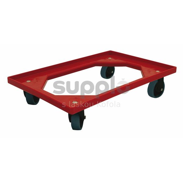 Vozík 2 ot.kolečka guma - červený thumbnail