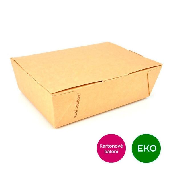 EKO menu box klasik, kraft, balení 200 ks thumbnail