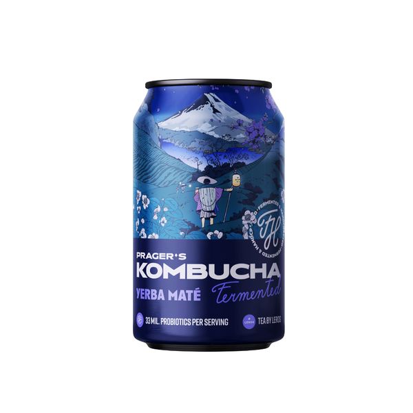 PRAGER'S Kombucha Yerba Maté 0,33 l - plech thumbnail