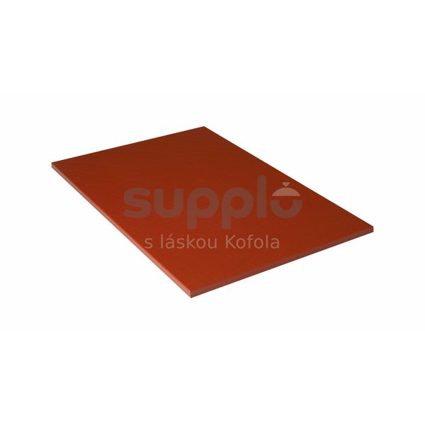 PE deska červenohnědá 600x400x20 mm thumbnail