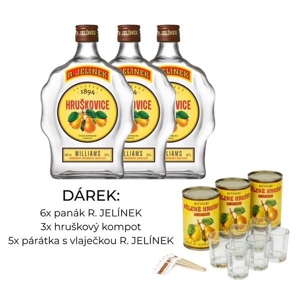 Hruškovice Williams 0,7 l - 3ks + DÁREK thumbnail