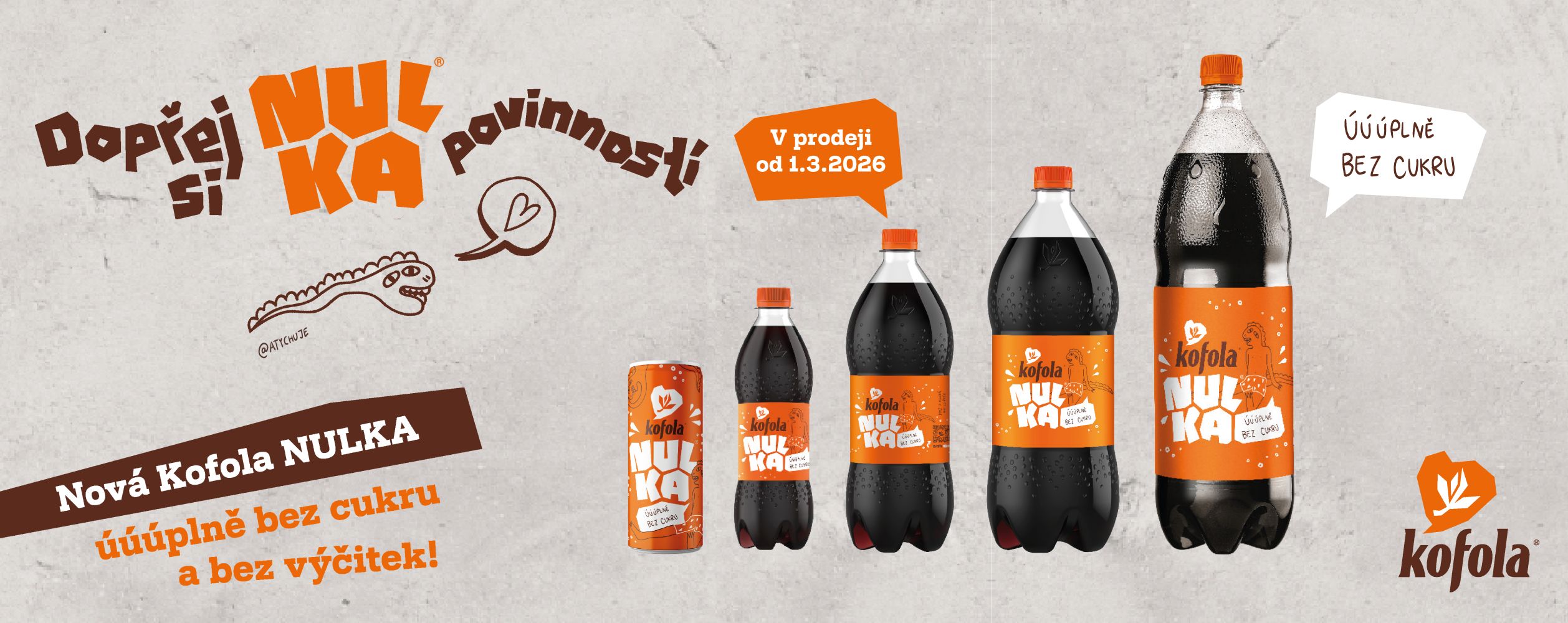 NULKA od Kofoly: Nová chuť úúúplně bez cukru a bez výčitek