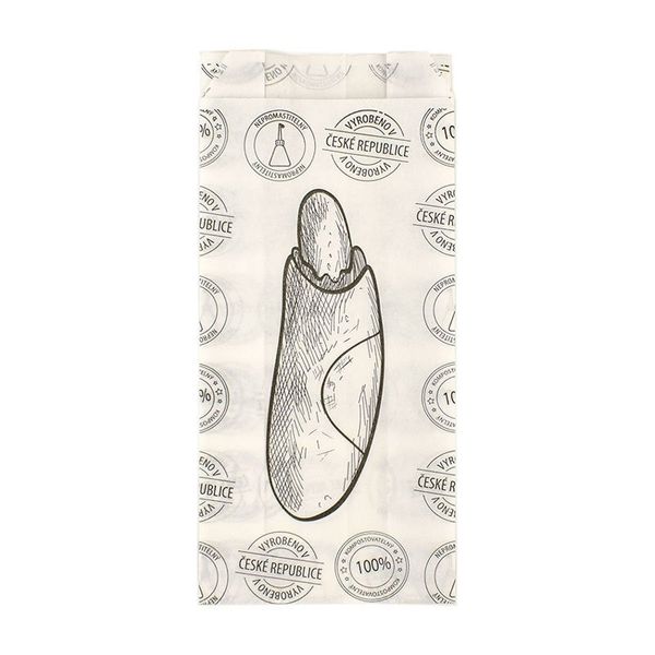 Sáček na párek v rohlíku, 80x40x170 mm, balení 300 ks thumbnail