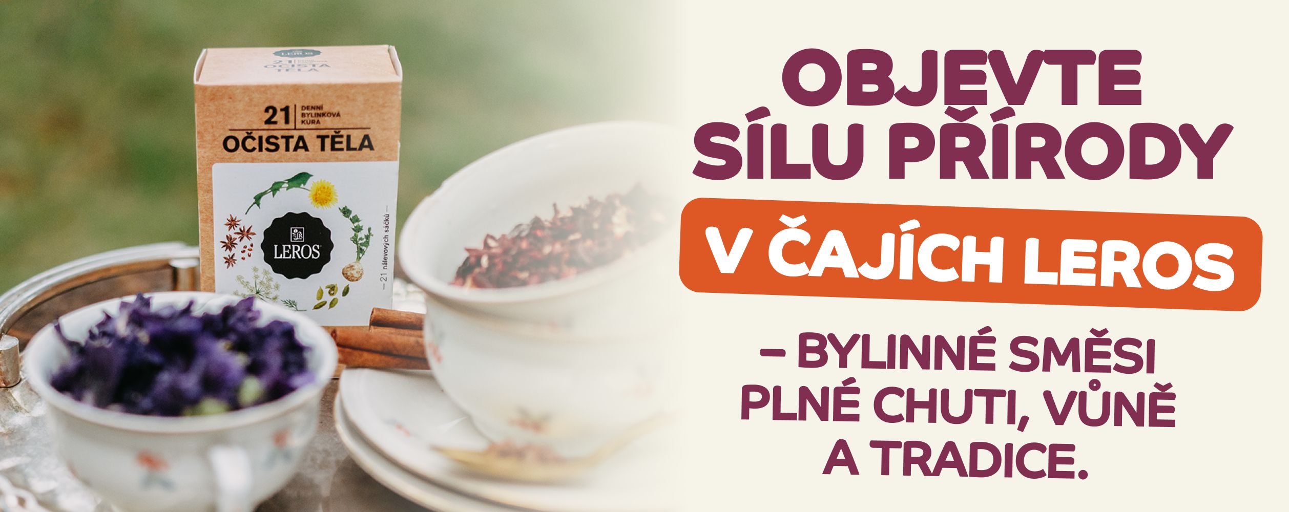 Poznejte čaje LEROS ze Strážnice