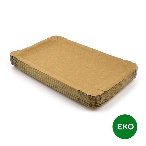 Tácek papírový, kraft, 13x20 cm, balení 250 ks thumbnail