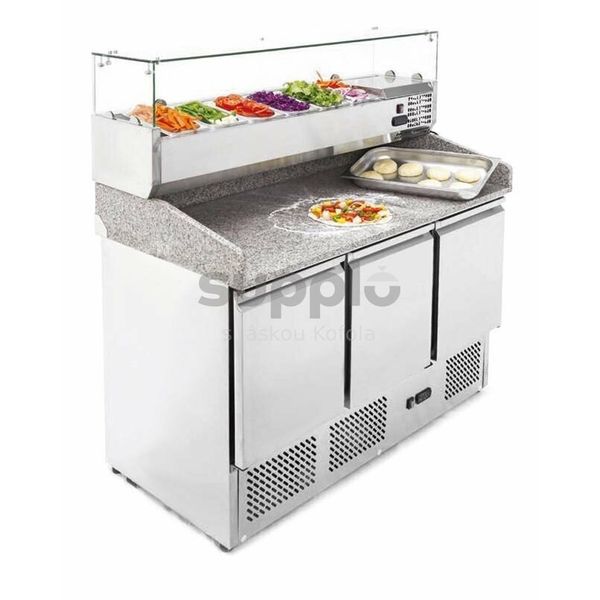 Pizza chladící stůl MPS-1365 s chl.vitrínou thumbnail