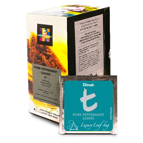 DILMAH T-SERIES Čaj bylinný PURE PEPPERMINT LEAVES T Lux sáček HB 30/2g thumbnail